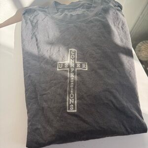 Usher Cross Graphic Black Tee